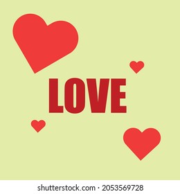Fondo amarillo con corazones para hacer una tarjeta de mensaje.