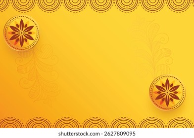 Estilo de vetor de iluminação de plano de fundo amarelo 