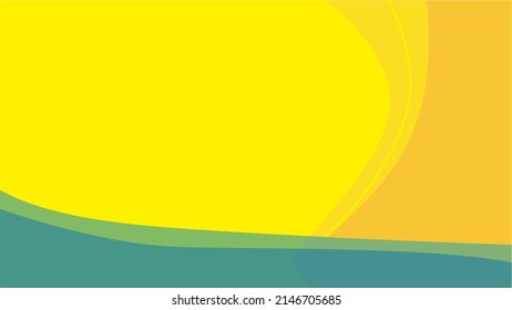 yellow background illustration with blue abstract lines underneath. This illustration can be used as a promotional background for your product