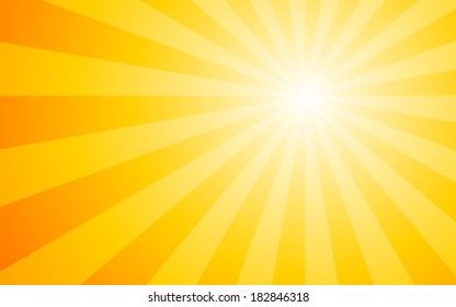 yellow background with light Rays  (vector)