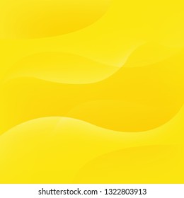 Yellow Background With Line With Gradient Mesh, Vector Illustration