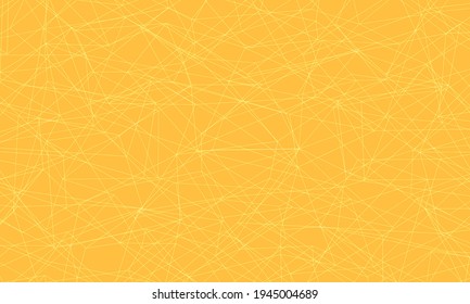 Yellow background with lines and strokes Pop art retro vector illustration