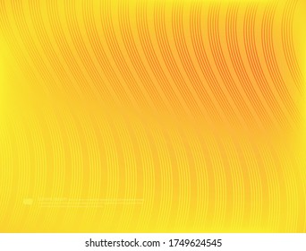Yellow background with lines. Vector background.