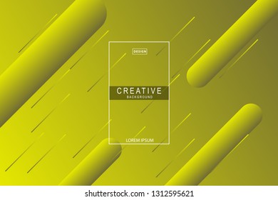 yellow background. Liquid composition. designs for posters, leaflets, vector illustrations