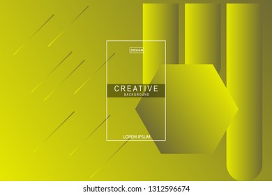 yellow background. Liquid composition. designs for posters, leaflets, vector illustrations