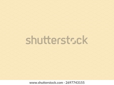 Yellow background material with a subtle Japanese pattern: Seigaiha