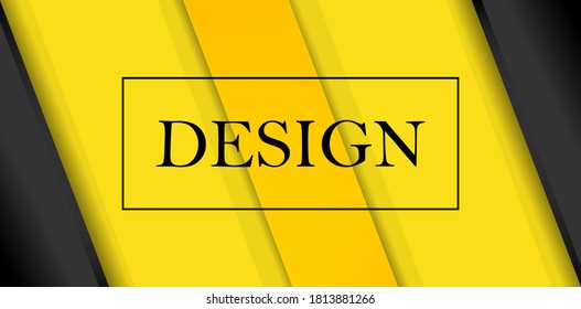 yellow background with minimal concept design