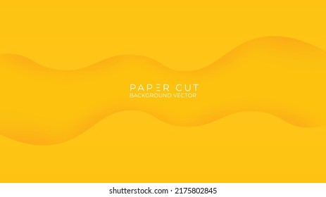 Fondo amarillo con formas mínimas de fluido. Concepto moderno para banner, web, cabecera, portada, cartel, folleto, medios sociales, página de inicio. Ilustración del vector