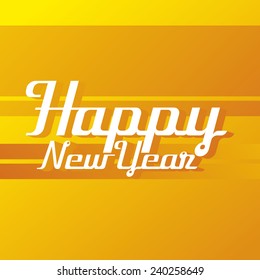 a yellow background with a new happy new year message