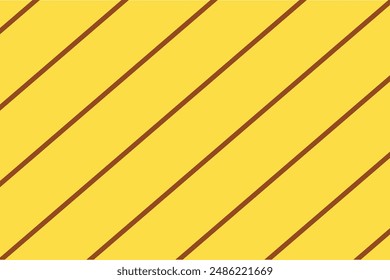Yellow background with oblique brown lines.