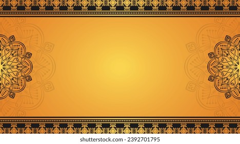 gelber Hintergrund, mit Ziermandala