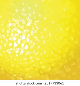 a yellow background with a pattern of small squares. 