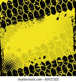 Yellow background with place for text