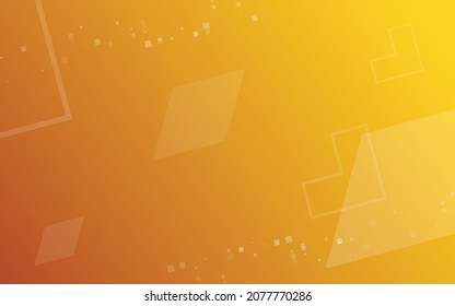 yellow background, random minimalist abstract illustration vector for logo, card, banner, web and printing.