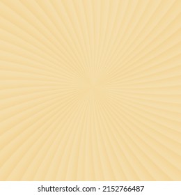 Yellow background with rays coming out of the middle. Vector illustration for banners, textures and simple backgrounds