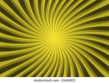 Yellow background rotating illustration