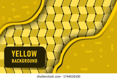 Yellow Background Rounded rectangle and shape for your product design