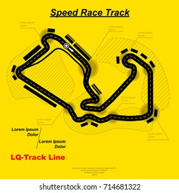 Yellow background with speed race background with map