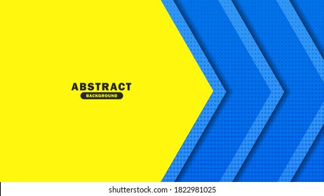Yellow background with stripes. Modern Abstract background Template. Simple Vector abstract background, bright poster, banner yellow and blue background Vector illustration. EPS 10