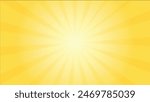 Yellow background with Sun rays, Yellow lines background
