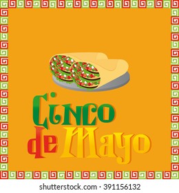 Yellow background with text and a pair of tacos