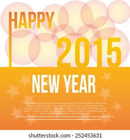 a yellow background with text and stars for new year