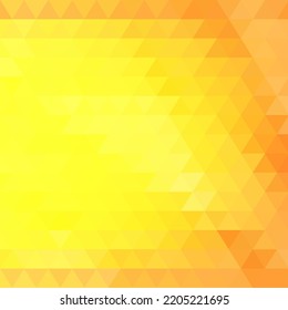 Yellow background from triangles. Wind modern image for advertising, banner, presentation.