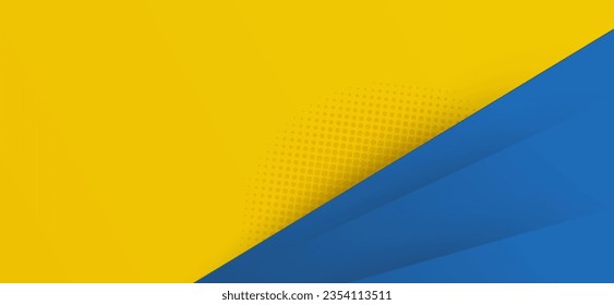 Yellow background used in texture design, bright poster, banner yellow and blue background and Yellow and blue hipster futuristic graphic design