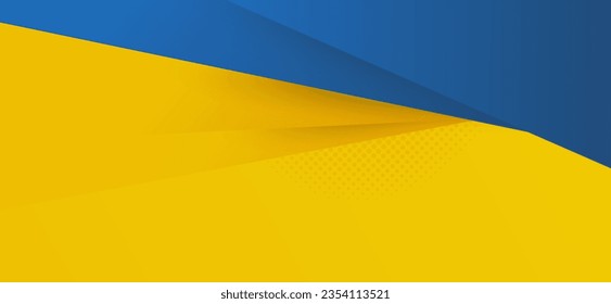 Yellow background used in texture design, bright poster, banner yellow and blue background. A Trendy Abstract background design in vector. Yellow and blue hipster futuristic graphic