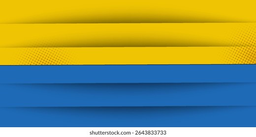 Yellow background used in texture design, bright poster, banner yellow and blue background and Yellow and blue hipster futuristic graphic design