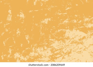 Yellow background vector with beige grunge texture design, old vintage distressed texture, rust and peeling paint illustration