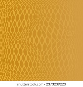 yellow background with wavy circle mesh