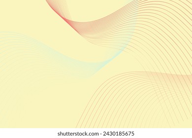 Yellow background with wavy lines running horizontally across it, creating a dynamic and visually striking pattern. The lines appear to be fluid and organic, adding movement and energy