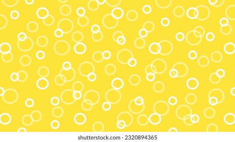 Yellow background with white circles