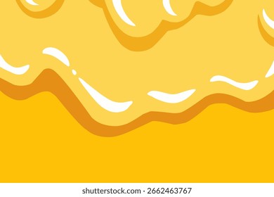 A yellow background with a white line that resembles a wave. The background is bright and cheerful, while the white line adds a sense of movement and energy to the scene