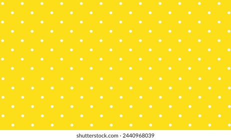 Yellow background with white polka dot