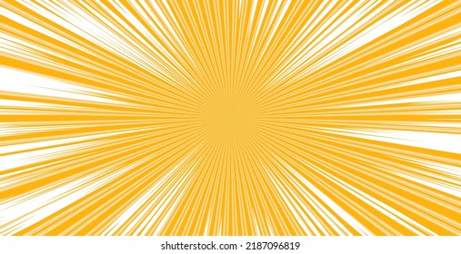 Yellow background with white stripes at high speed