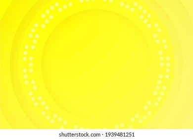 fondo amarillo. Resumen del fondo de la capa de recorte de 3d de círculo.