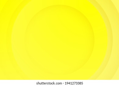 yellow backgrounds. Abstract 3d circle papercut layer background.