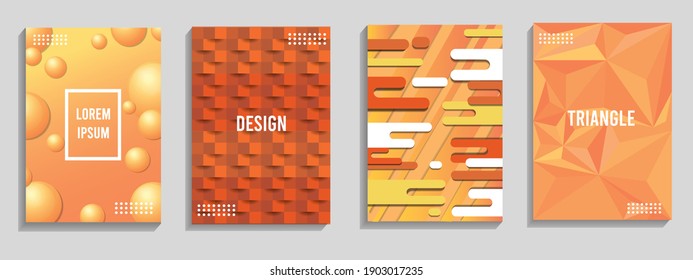 
yellow baground design with 3 dimensions in the shape of a circle, triangular and square lines. for page layout, baground, office work, cover page and others