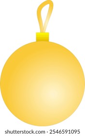 Yellow ball decoration Christmas party