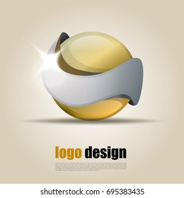 Yellow Ball With Silver Cover