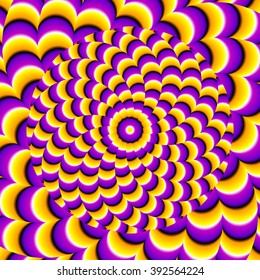 Yellow ball (spin illusion)