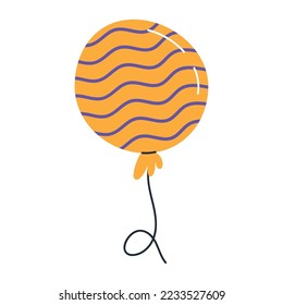 yellow balloon helium floating icon