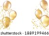 gold ballons background