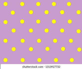 yellow balls pattern on purple background