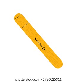 Yellow bamboo toothbrush case. A protective, eco-friendly travel case for your toothbrush. This eco-friendly case is safe for your health and the environment.