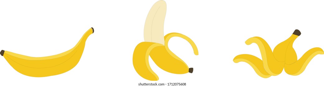 yellow banana 3 action
eat vector food