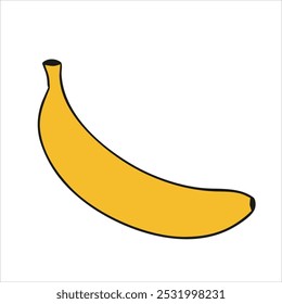 Yellow banana computer graphic art