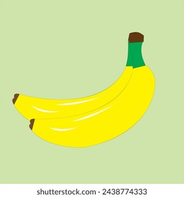 yellow banana fruit vector design